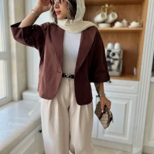 کت تک دکمه لینن