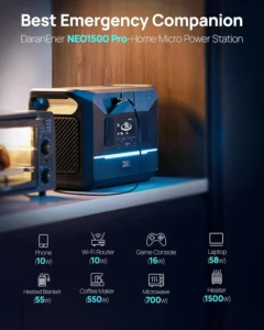 پاور استیشن دارن انر DaranEner NEO1500 Pro 1800W 18 پاور استیشن دارن انر DaranEner NEO1500 Pro 1800W