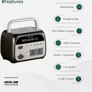 پاور استیشن گرین لاین Green Lion Portable 72000mah Power Station 