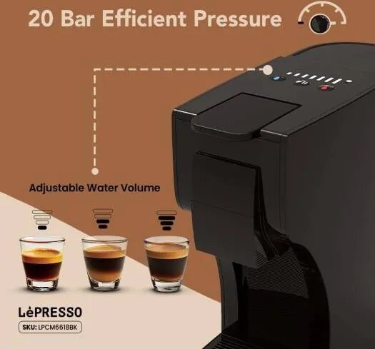 اسپرسوساز لپرسو LEPRESSO TREZZA LPCM6618 3 اسپرسوساز لپرسو LEPRESSO TREZZA LPCM6618