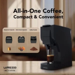 اسپرسوساز لپرسو LEPRESSO TREZZA LPCM6618 15 اسپرسوساز لپرسو LEPRESSO TREZZA LPCM6618